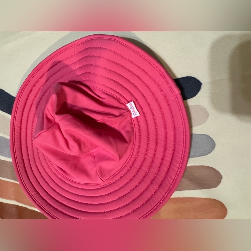 Ruffle Butts Reversible Sun Hat - Bright Pink